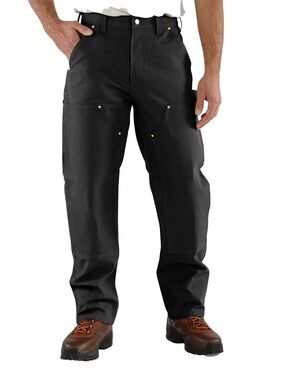 Carhartt Loose Fit Washed Duck Utility Work Pants 33x32 Black NWT